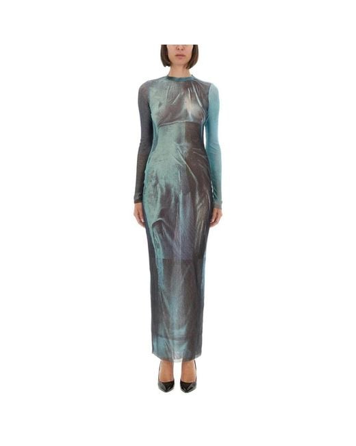 Jean Paul Gaultier Blue Maxi Dresses