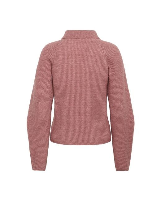 Round-Neck Knitwear di Inwear in Red