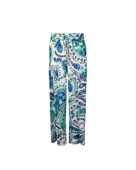 Twinset Blue Straight Trousers