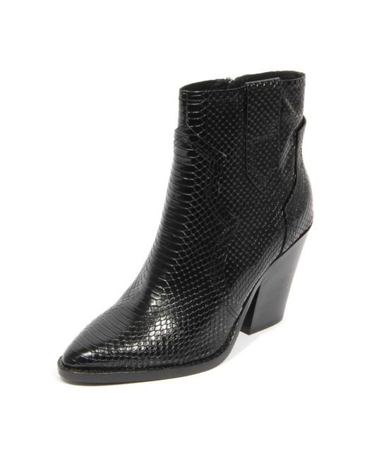 Ash Black Cowboy & Biker Boots