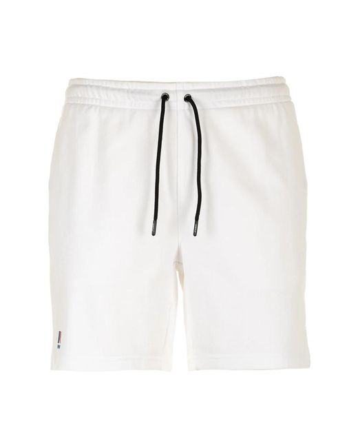 Shorts bianchi dorian poli cotone di K-Way in White da Uomo