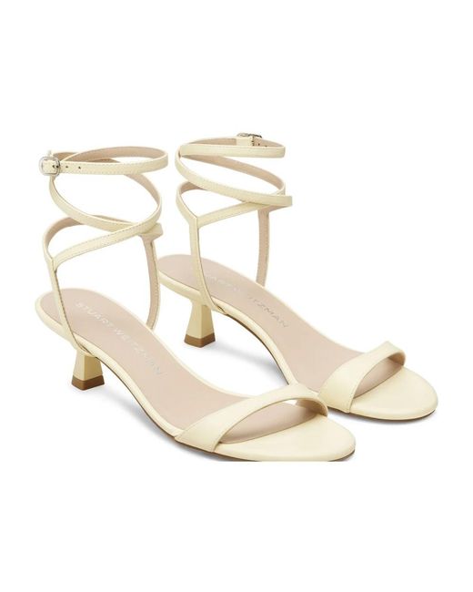 Stuart Weitzman Metallic Nudist Wrap 50 Sandalen