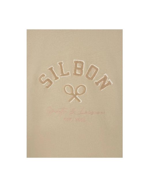 Silbon T-Shirts in het Natural voor heren