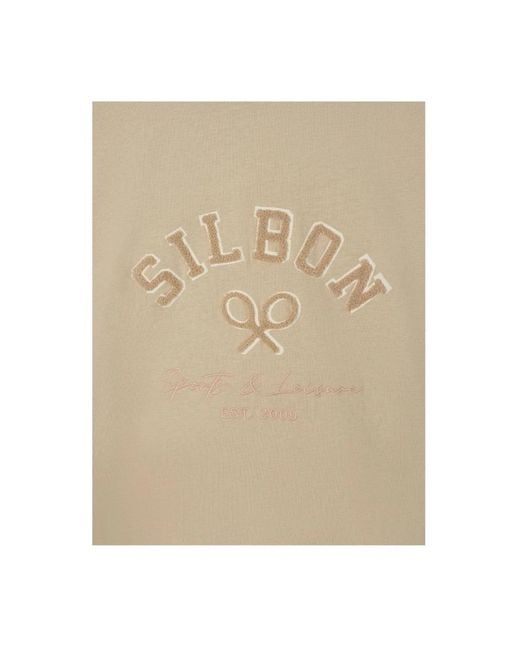 T-Shirts di Silbon in Natural da Uomo