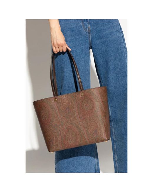 Etro Brown Large essential bag