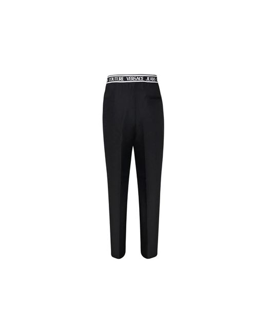 Versace Jeans Couture Black Straight Trousers for men