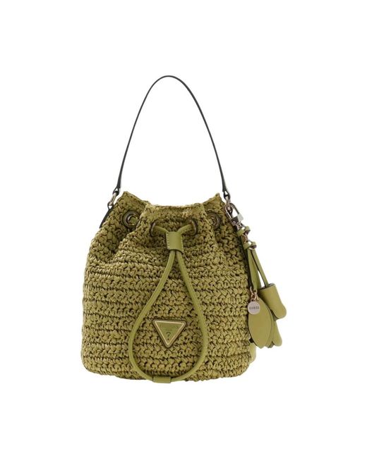 Guess Green Bucket Bags