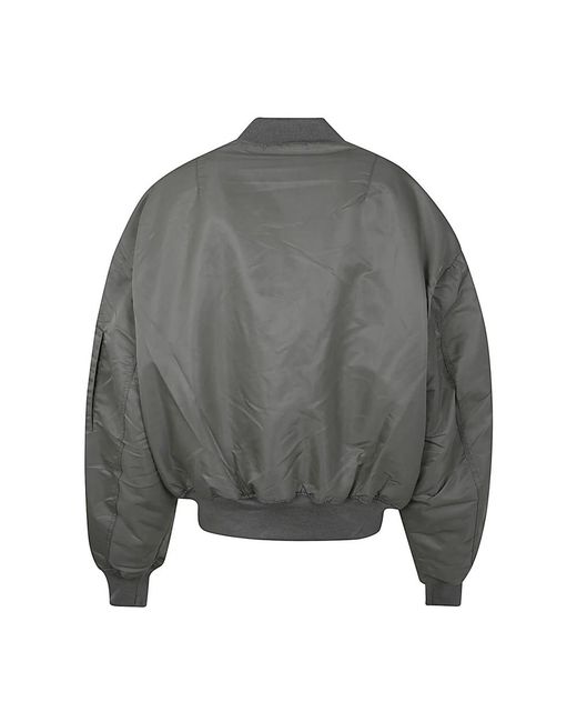 Entire studios Jassen ,Grijs ,Nylon Broad Bomber Jacket in het Gray