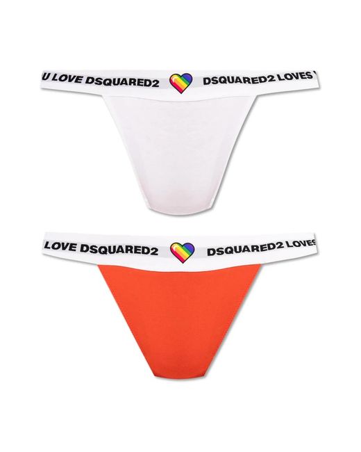 DSquared² Strings Met Logoband in het Multicolor