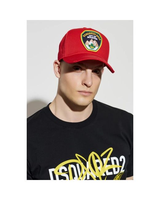 Caps di DSquared² in Red da Uomo