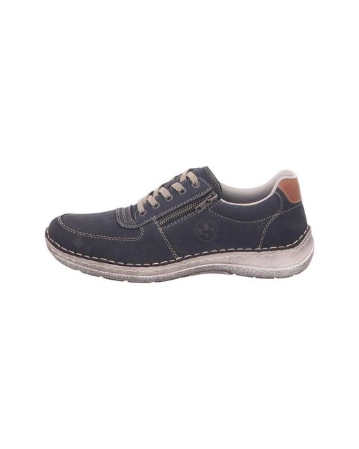 Rieker Stylische Schnürschuhe Aus Synthetikmaterial in Blue für Herren