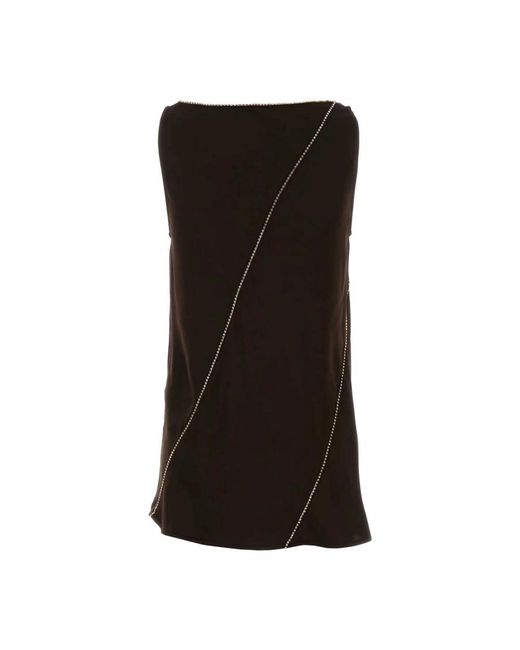 Jil Sander Viscose Top in het Black