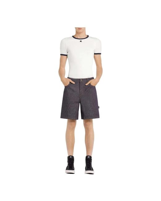 Courreges White T-Shirts for men