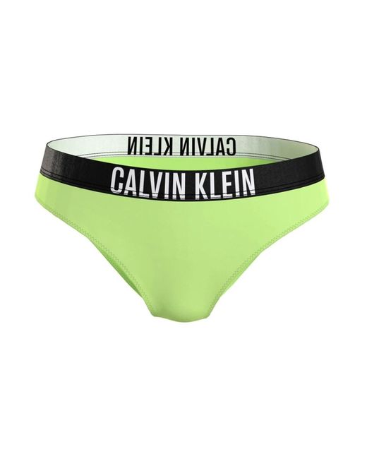 Parte inferior de bikini de poliéster Calvin Klein de color Green