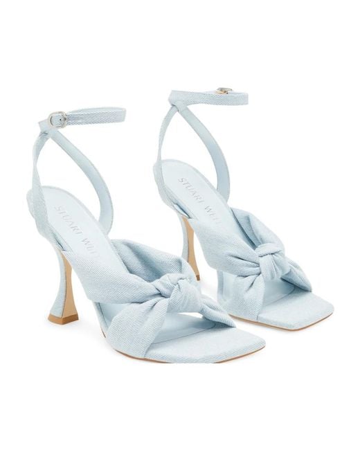 Stuart Weitzman Blue High Heel Sandals