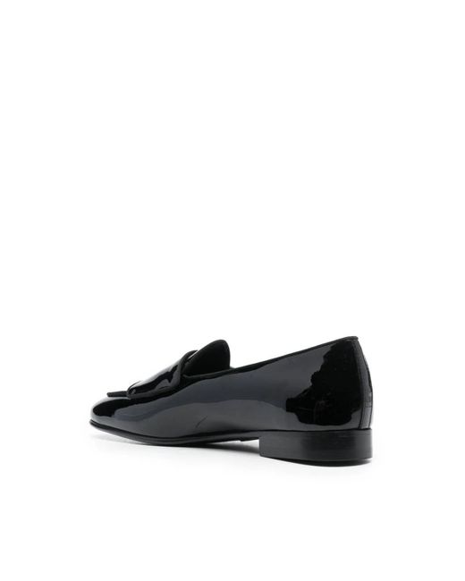 Edhen Milano Black Loafers for men