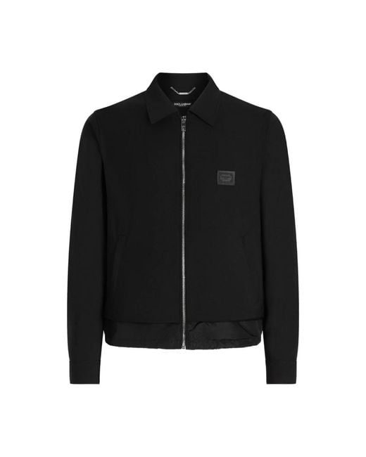 Dolce & Gabbana Black Light Jackets for men