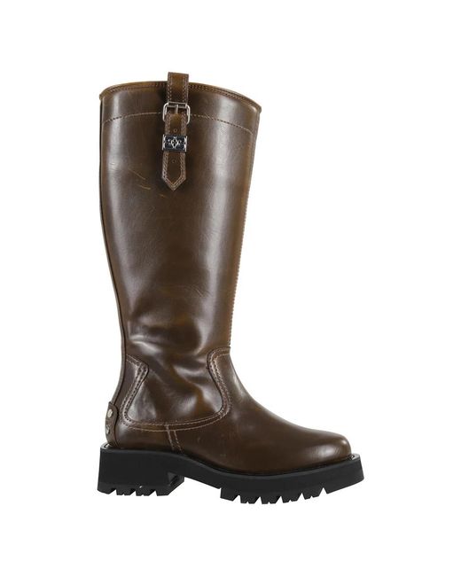Ganni Brown High Boots