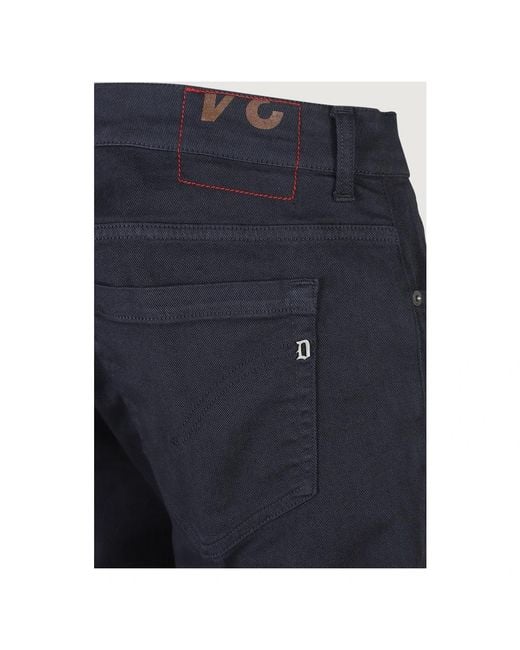 Dondup Blue Cropped Trousers for men