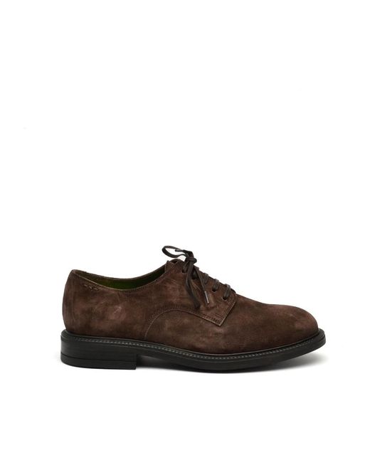 Alexander Hotto Brown Laced Shoes for men