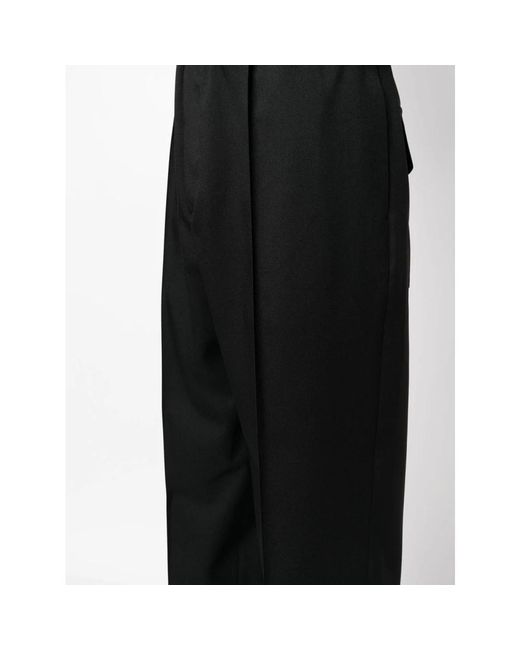 Jil Sander Black Straight Trousers for men