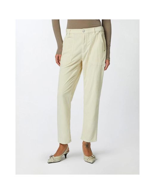 Pinko Natural Cropped Trousers