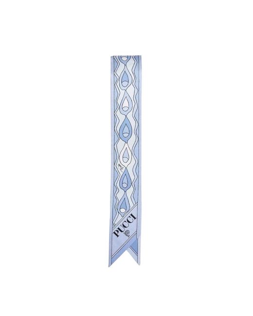 Emilio Pucci Blue Silky Scarves