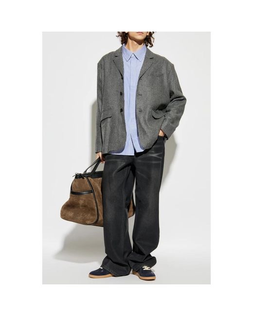 Rhude Overhemden ,Blauw ,Katoen Shirt Met Gestreept Patroon in het Blue voor heren