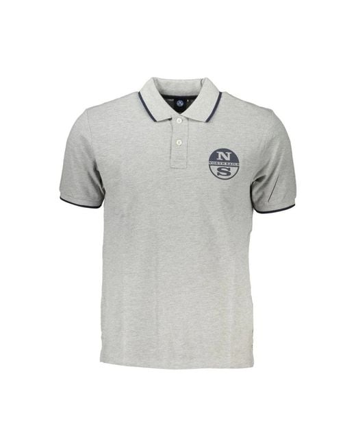 North Sails Gray Polo Shirts for men
