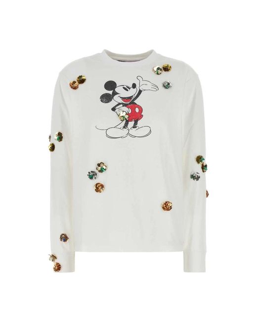 Coperni White X Disney Mickey Embellished T-Shirt