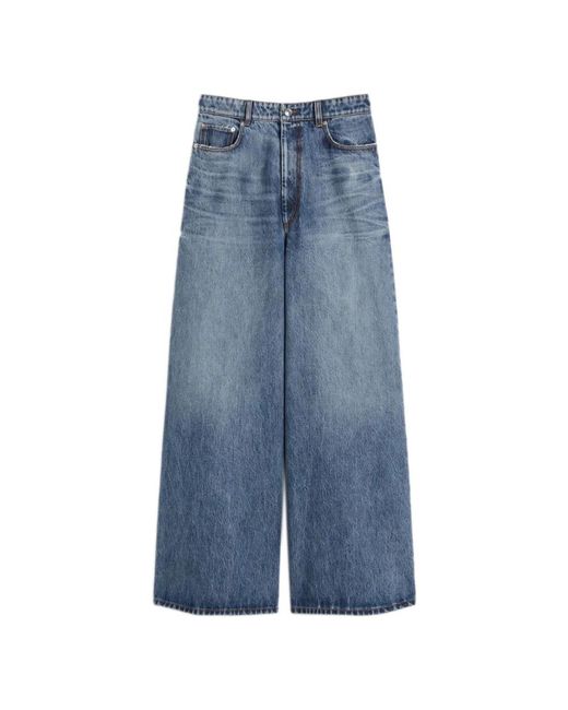 Sportmax Blue Wide Jeans
