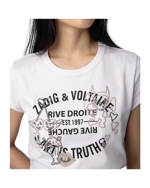 Tops > t-shirts Zadig & Voltaire en coloris White