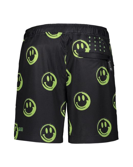 Ksubi Badmode ,Zwart ,Polyester Techno Bermuda Shorts Met Zakken in het Green voor heren