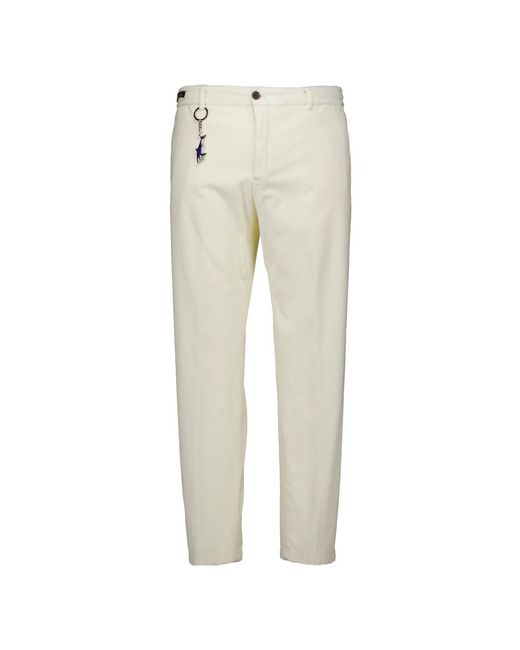 Paul & Shark Slim-Fit Trousers in het Natural voor heren
