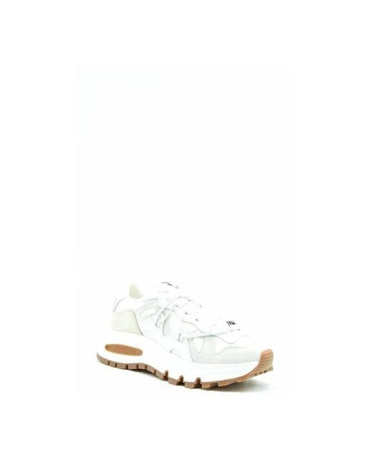 DSquared² White Weiße Leder Slip-On Sneakers