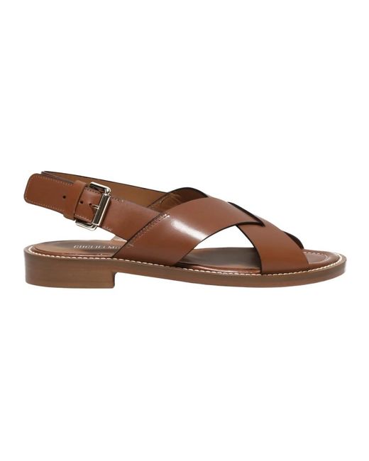 Guglielmo Rotta Brown Flat Sandals