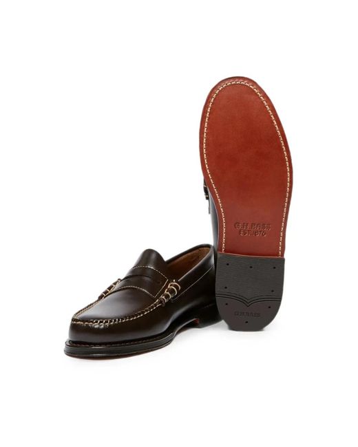 G.H.BASS Black Loafers for men