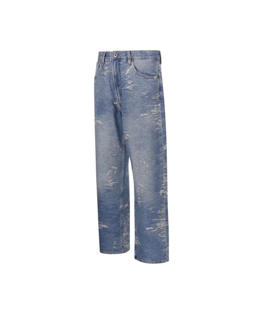 Emporio Armani Blue Straight Fit Jeans for men