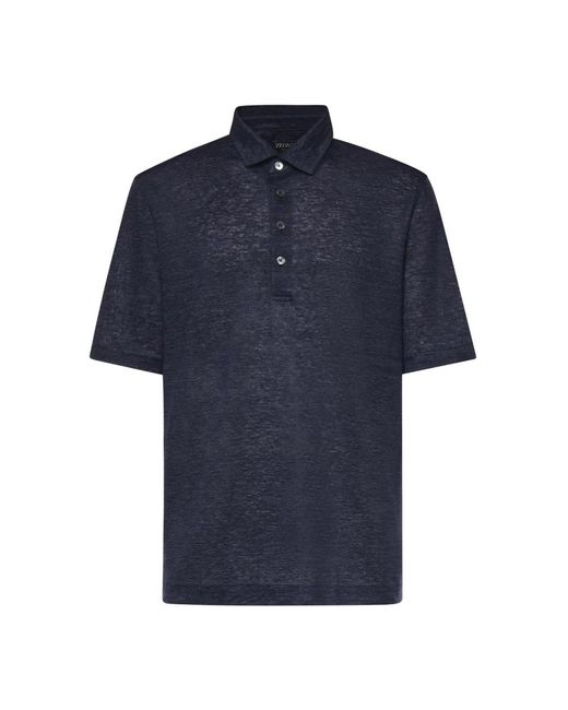 Zegna Blue Polo Shirts for men