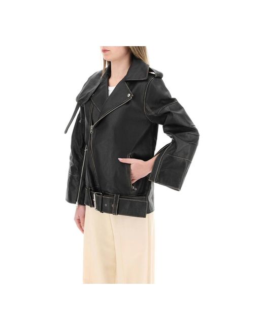 Jackets > leather jackets By Malene Birger en coloris Black