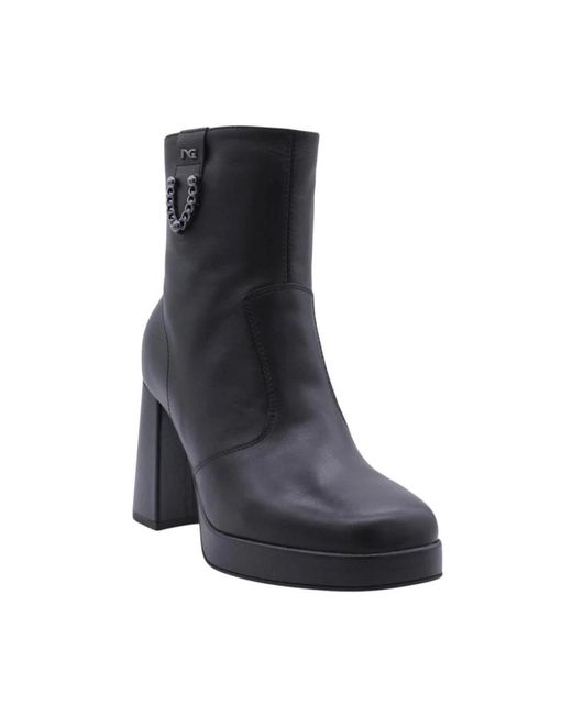 Nero Giardini Black Heeled Boots