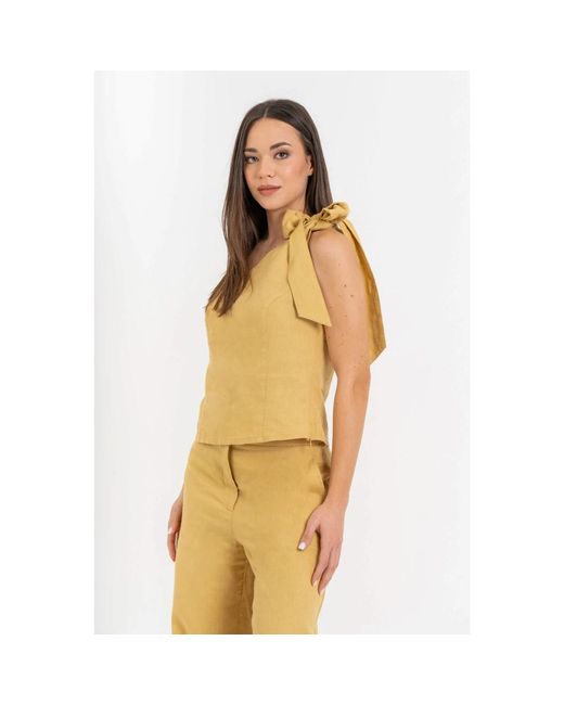 Kocca Metallic Sleeveless Tops