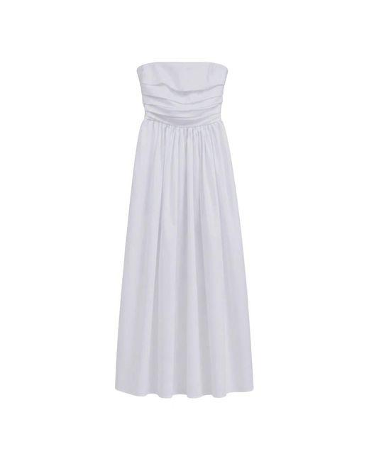 Imperial White Midi Dresses
