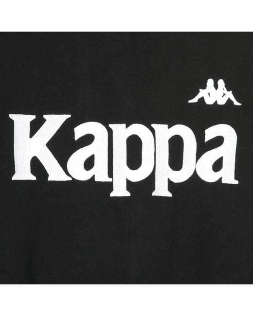 Kappa Hoodies & Sweatvesten ,Zwart ,Stijlvolle Crewneck Sweatshirt Zwart/Grijs in het Black voor heren