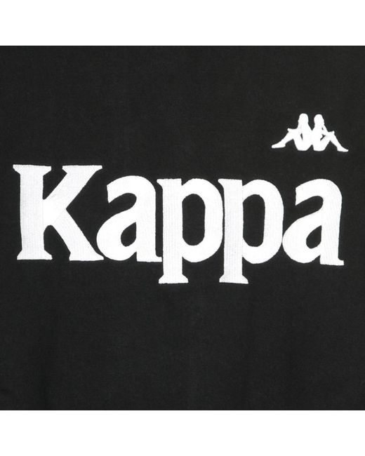 Kappa Hoodies & Sweatvesten ,Zwart ,Stijlvolle Crewneck Sweatshirt Zwart/Grijs in het Black voor heren