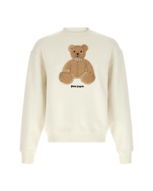Palm Angels White Sweatshirts for men