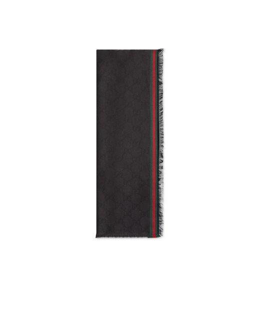Silky Scarves Gucci de color Black