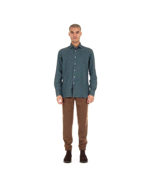 Borriello Blue Casual Shirts for men