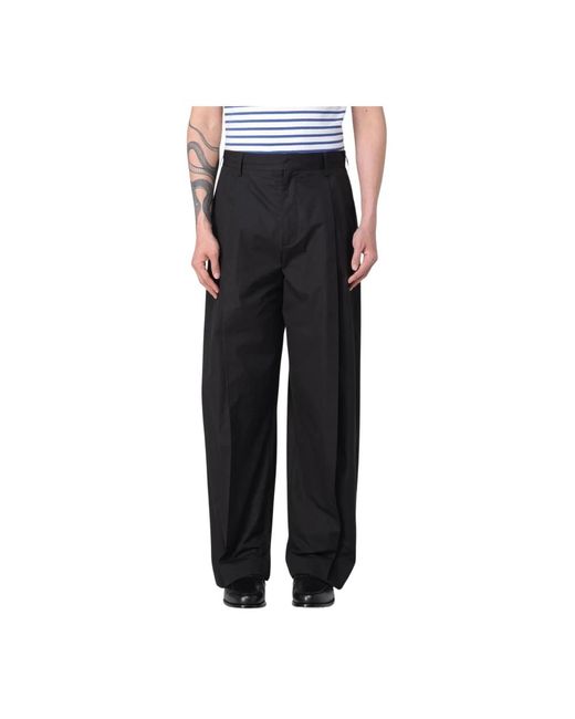 Wide Trousers di Marni in Black da Uomo