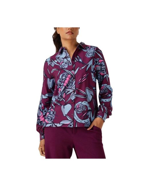 Pom Overhemden ,Paars ,Mila Mystic Dinner Blouse in het Purple